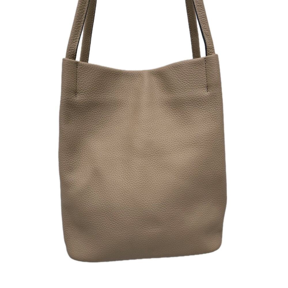 Kattee Leather Shoulder Bag Tote Purse Handbag Soft Genuine Leather Taupe - Picture 2 of 15